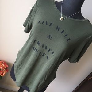 Olive Green Tee Size Medium / Large